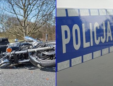 Pościg za nastoletnim motocyklistą po ulicach Płocka. Dwie osoby trafiły do szpitala