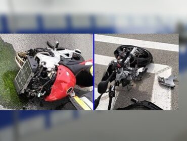 Wypadek z udziałem motocyklisty. 36-latek trafił do szpitala