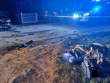 Wypadek w Górkach (gm. Gąbin). Nastolatek, który jechał motocyklem, trafił do szpitala