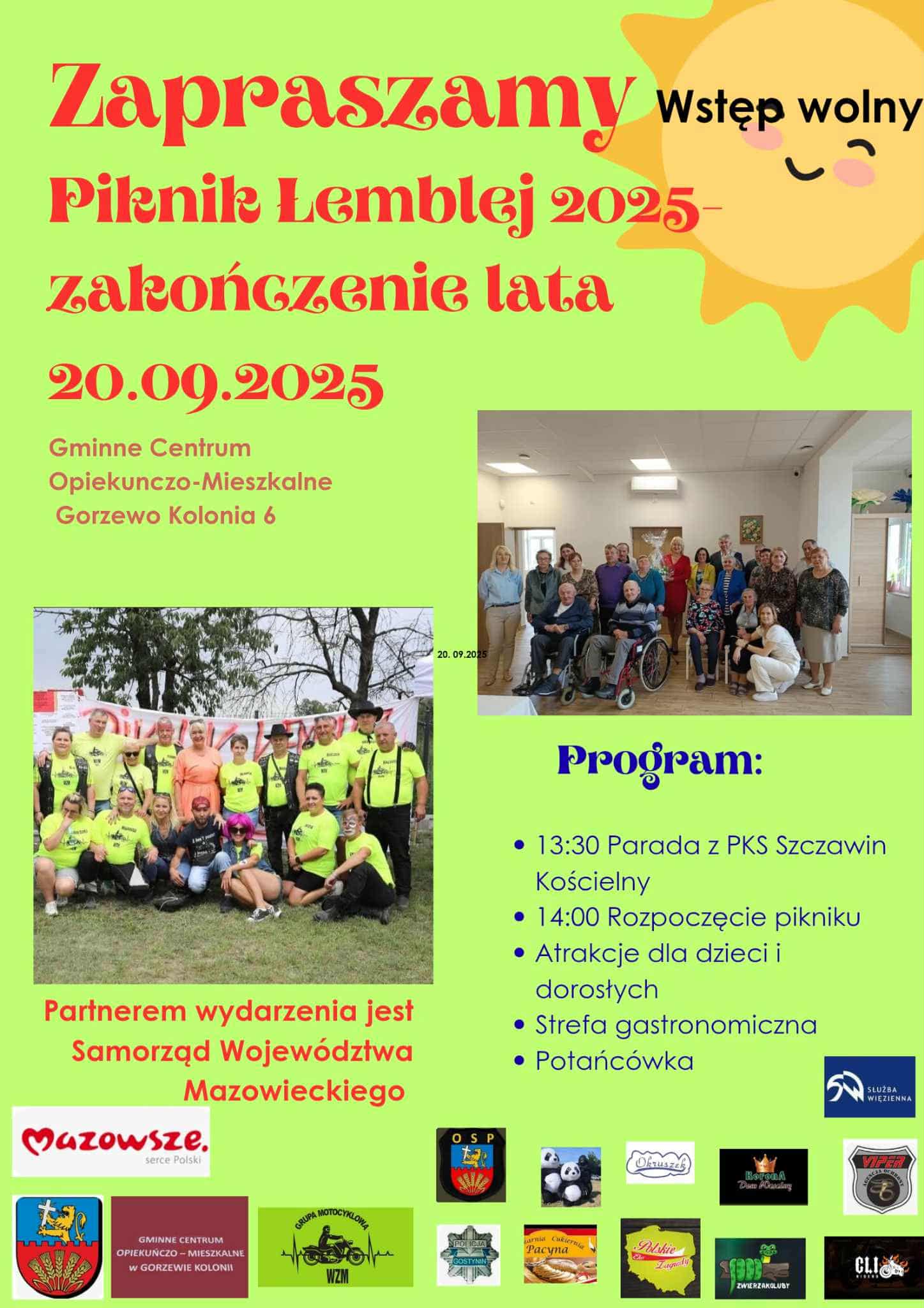 Parada motocykli, biesiada przy muzyce oraz wiele innych atrakcji… Na piknik zaprasza gmina Szczawin Kościelny