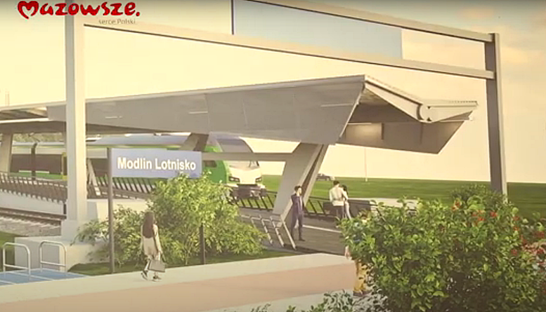 Informacje z Mazowsza. Budowa linii kolejowej do lotniska w Modlinie, szybszych pociągach WKD czy stypendiach dla studentów [FILM]