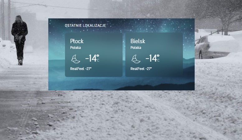 Mróz da się we znaki mieszkańcom Płocka i powiatu płockiego. Temperatura odczuwalna to – 27 stopni!