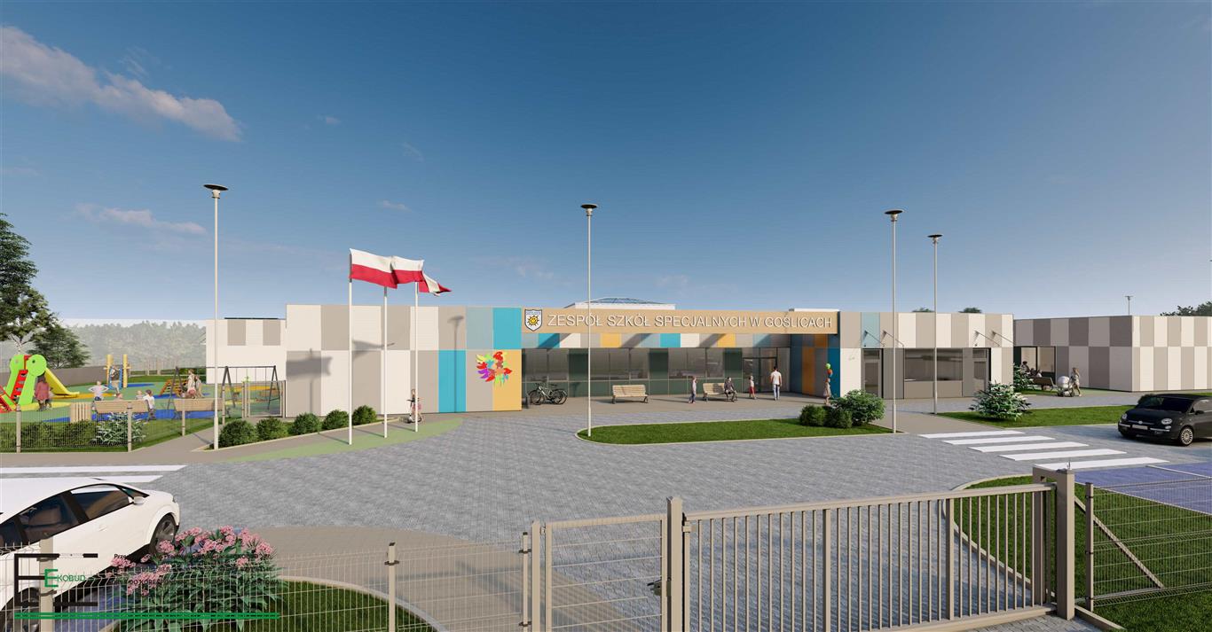 Nowa siedziba Zespołu Szkół Specjalnych w Goślicach prezentuje się imponująco! Budowa ruszy jeszcze w tym roku [WIZUALIZACJA]