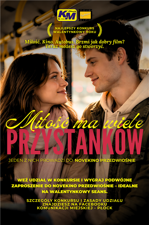 Podróż autobusem płockiej komunikacji miejskiej może zakończyć się… miłością. Fajny, walentynkowy konkurs