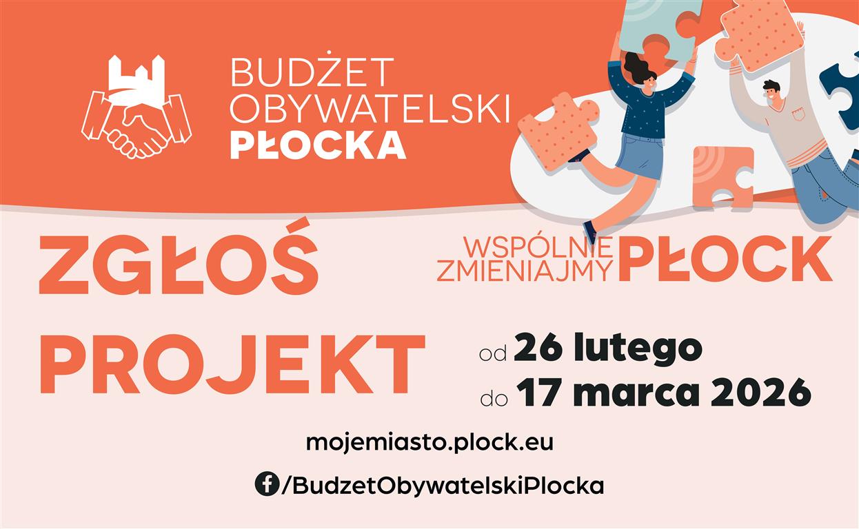 Garść ważnych informacji o Budżecie Obywatelskim 2027. Płocki ratusz zachęca do składania wniosków
