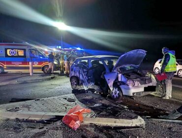 Poważny wypadek w gm. Wyszogród w powiecie płockim. 25-latek z ciężkimi obrażeniami [FOTO]