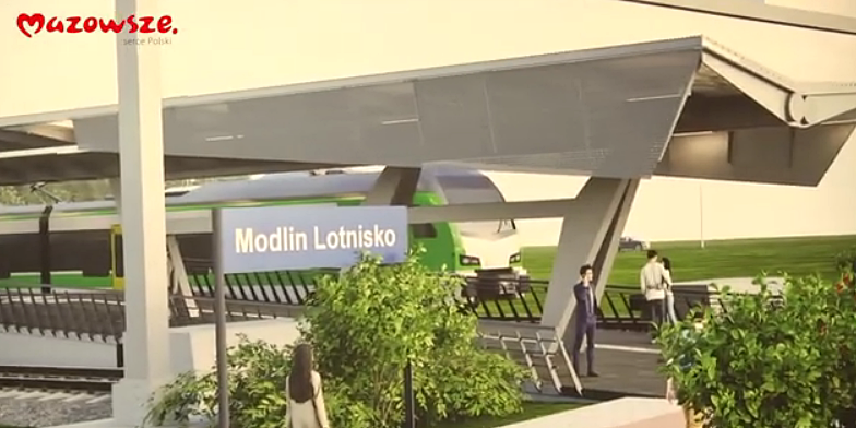 Informacje z Mazowsza. Połączenie kolejowe z lotniskiem w Modlinie coraz bliżej ale też o nowych drogach i siedzibach ważnych instytucji [FILM]
