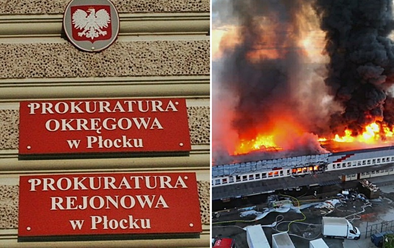 Nieumyślne zaprószenie ognia przyczyną ogromnego pożaru w Płocku. Zarzuty dla 66-latka