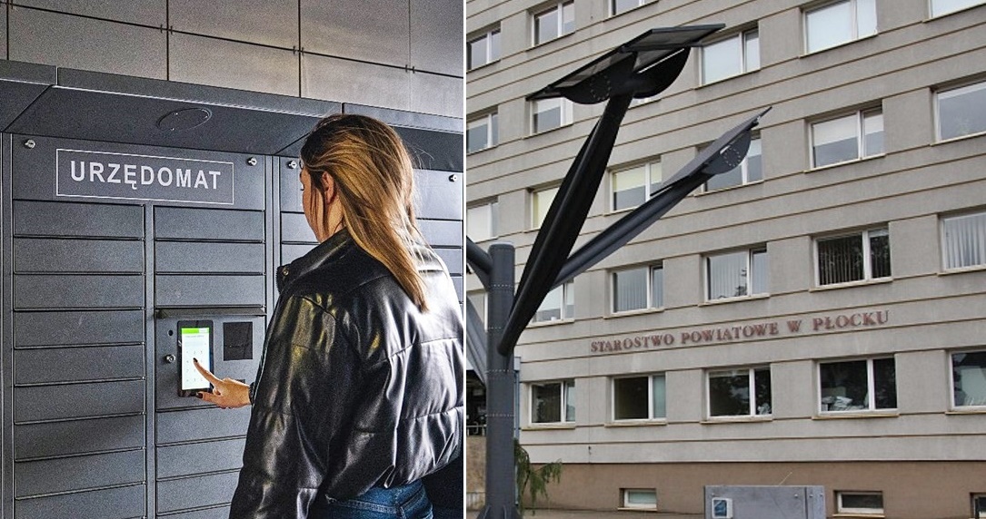 Urzędomat stanie przy Starostwie Powiatowym w Płocku. Wygoda i komfort dla mieszkańców. Działa jak paczkomat, ale…