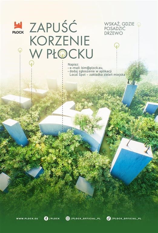 Na płockich osiedlach przybędzie nowych drzew. Efekt kolejnej edycji akcji „Zapuść korzenie w Płocku”