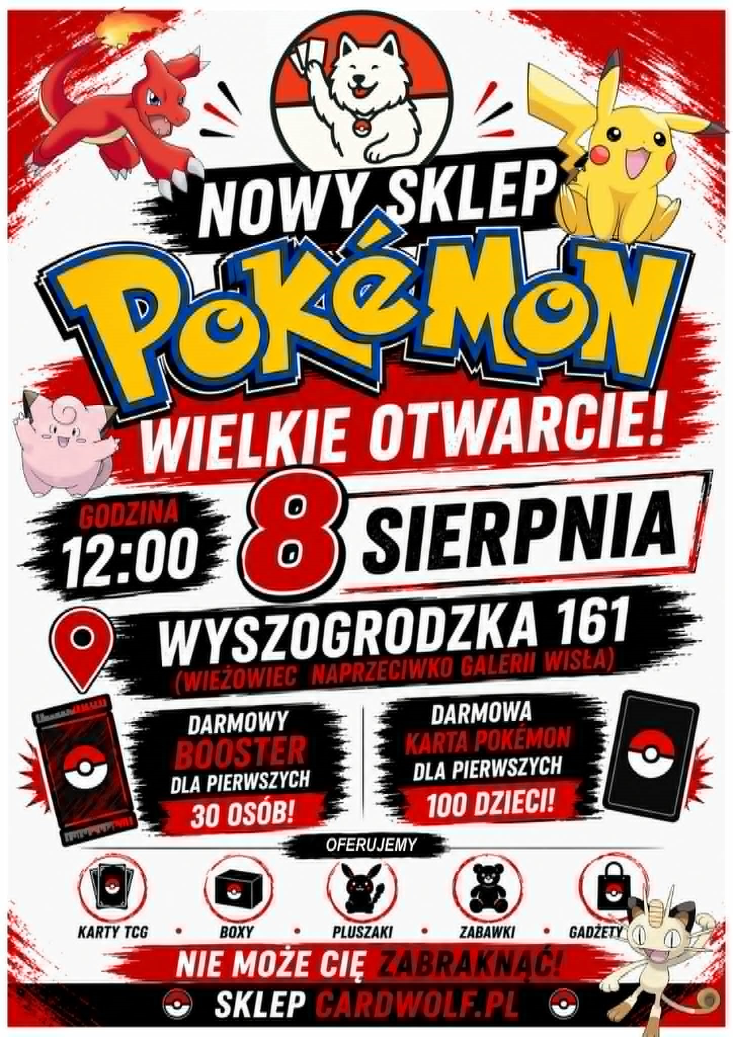 Wielkie otwarcie nowego sklepu w Płocku. Fani Pokémonów znajdą w nim karty, zabawki, akcesoria…