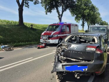 Śmiertelne potrącenie rowerzystki w gm. Brudzeń Duży (pow. płocki). Na miejscu policja i prokurator