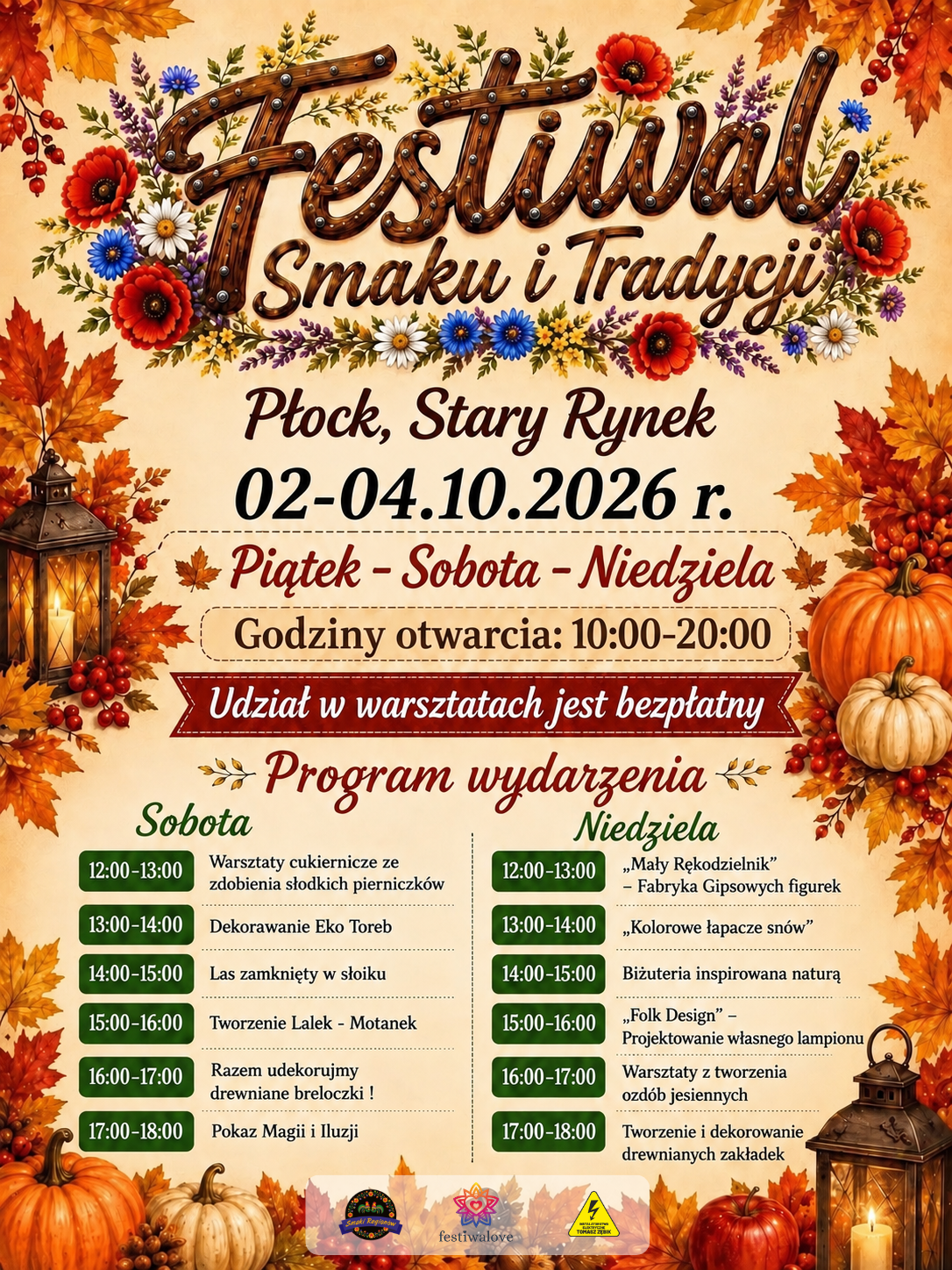Dwa festiwale, food trucki i całe mnóstwo warsztatów. To wszystko przez cały weekend na Starym Rynku w Płocku!