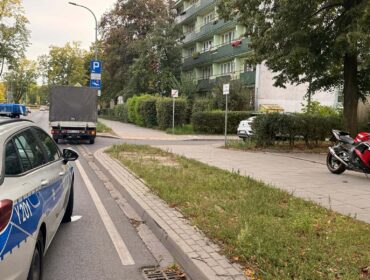 Wypadek w centrum Płocka. Motocyklista trafił do szpitala